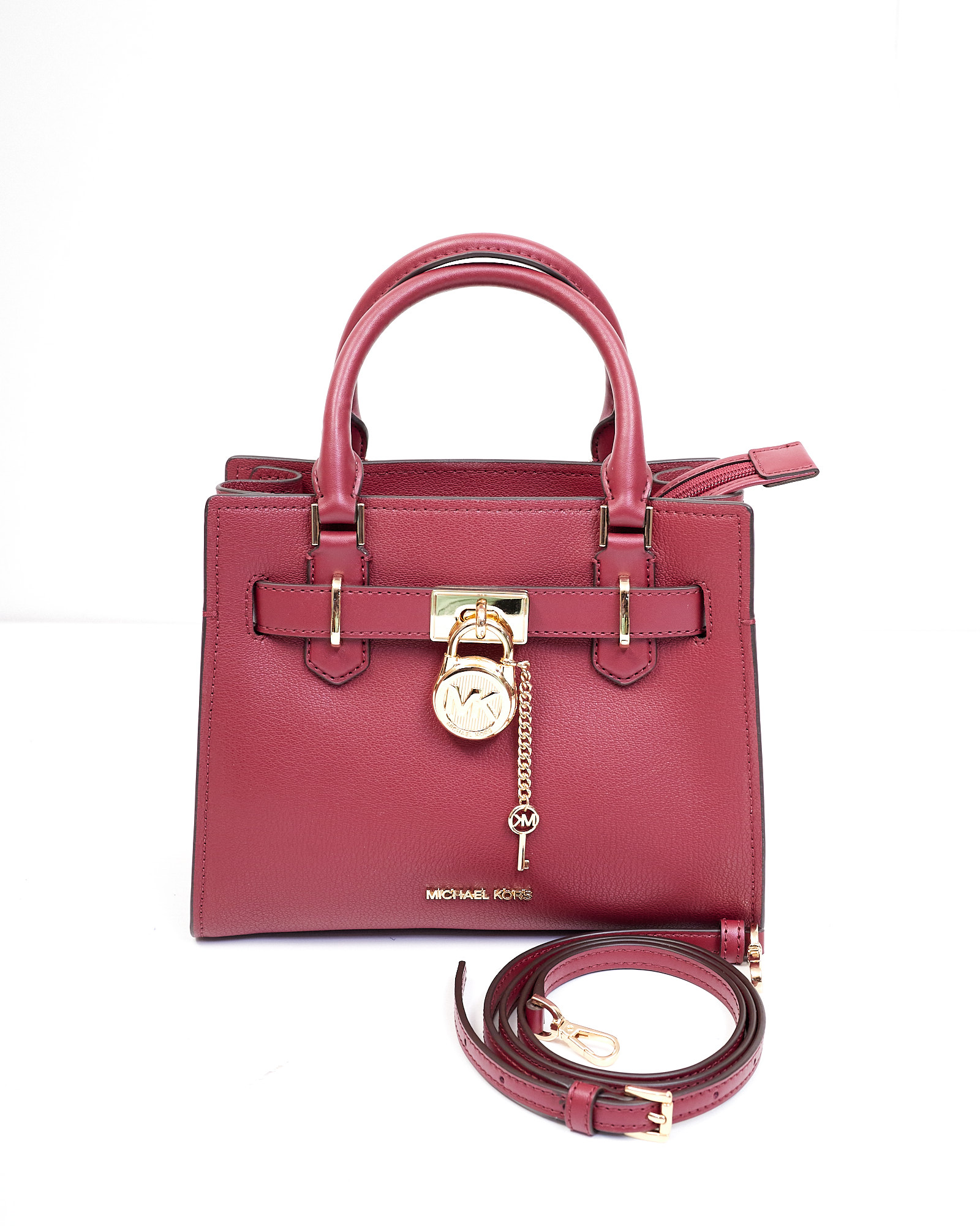 MICHAEL KORS HAMILTON MULBERRY MED GRAB HANDLE BAG Posh Apparels
