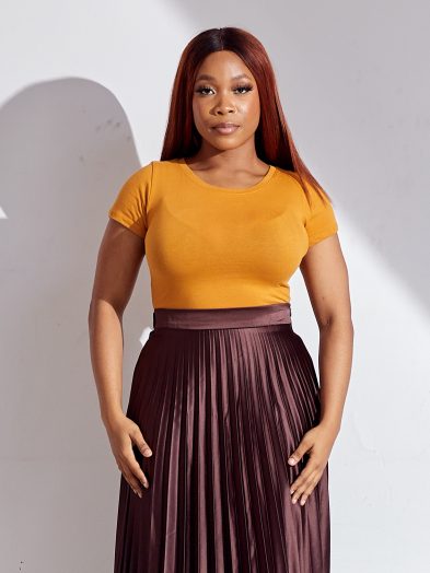 BOZZ MUSTARD ROUND NECK BODYSUIT