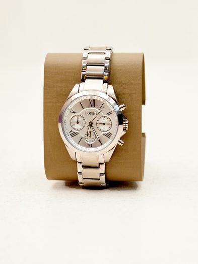FOSSIL BQ3035 SILVER STRAP CHRONOGRAPH WATCH