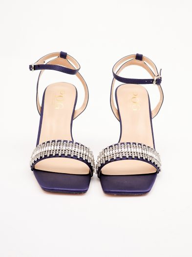 POG NAVY SINGLE BAND EMBELLISHED STRAPPY SANDAL