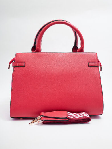 FB 5113 RED SIDE STUD LOCK GRAB HANDLE BAG
