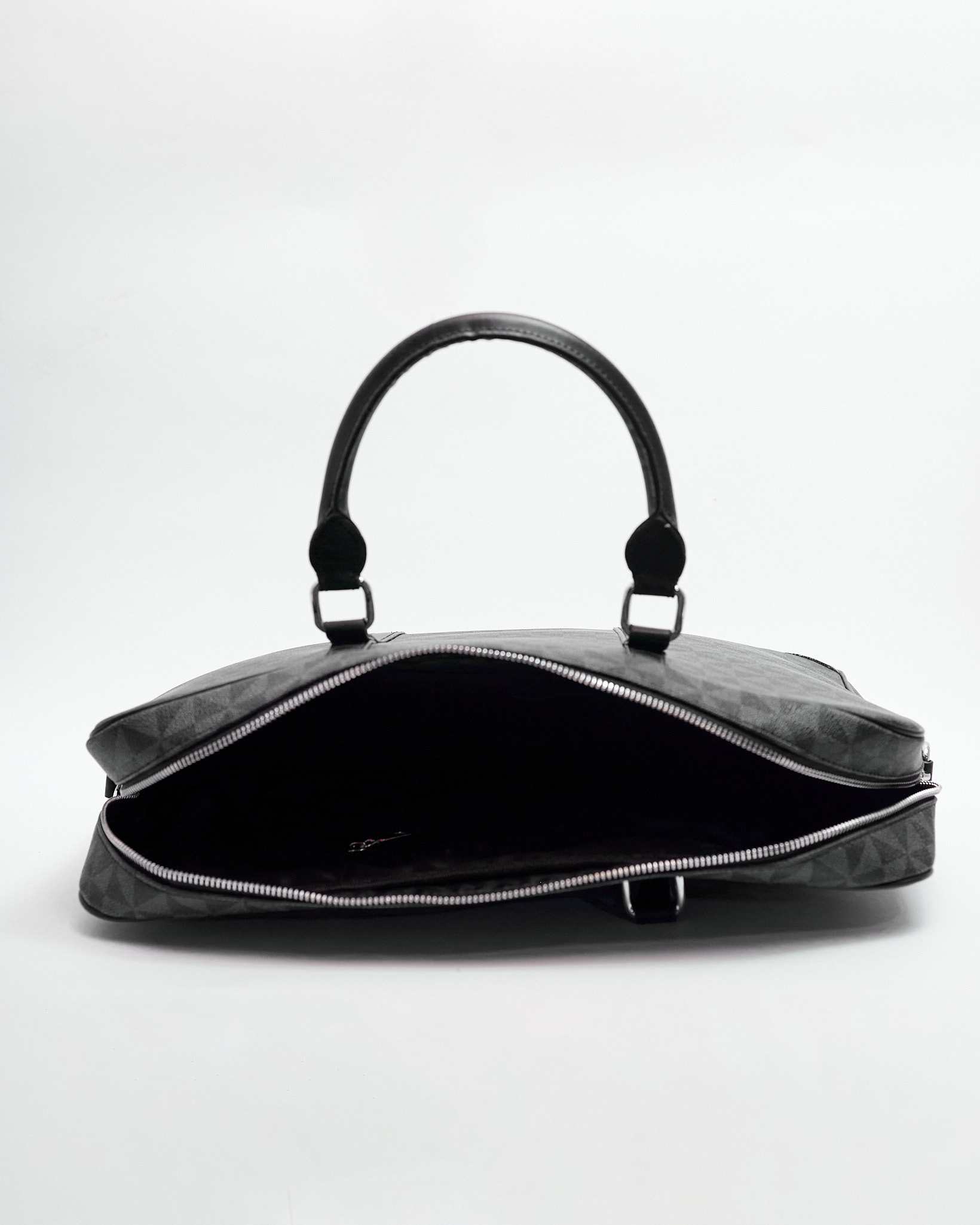 POG BLACK ABSTRACT PRINT LEATHER LAPTOP BAG – Posh Apparels