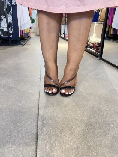 NW MAGEE HEELED SLINGBACK PERSPEX SANDAL