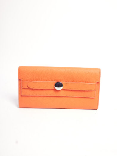 ORANGE 6793 SILVER STUDDED BELT WALLET