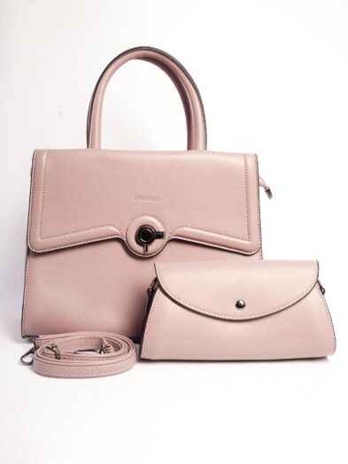 KALLA 36243 PINK ILLUSION FLAP 2PC NAVIGATE BUCKLE BAG