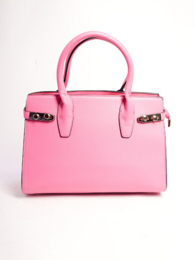FB A5121 PINK SIDE GOLD STUD GRAB HANDLE BAG