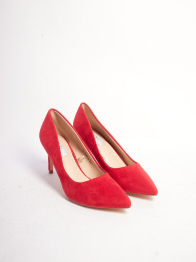 2 for 50k POG EA2347 RED NUBUCK POINTED STILETTO PUMPSP