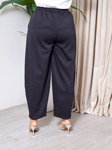 QUZU BLACK MOM JOGGERS