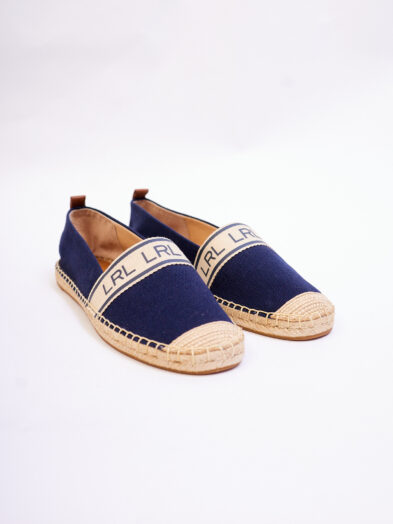 RALPH LAUREN CAYLEE NAVY ESPADRILLES
