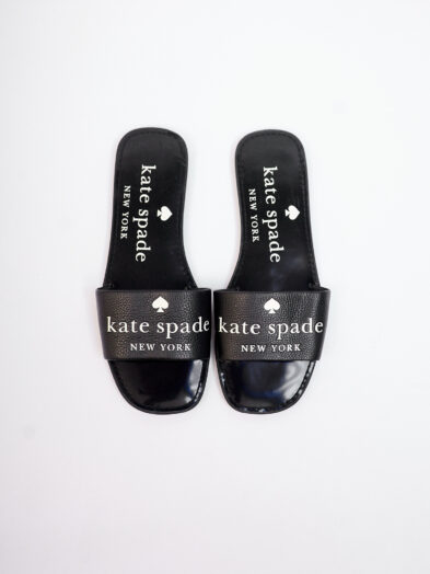 KATE SPADE PEYTON BLACK SLIPPERS
