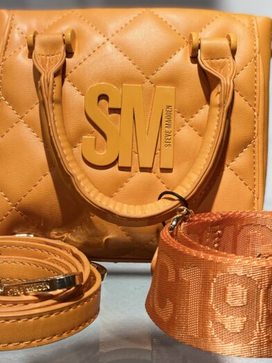 SM ORANGE QUILTED CROSSBODY BAG