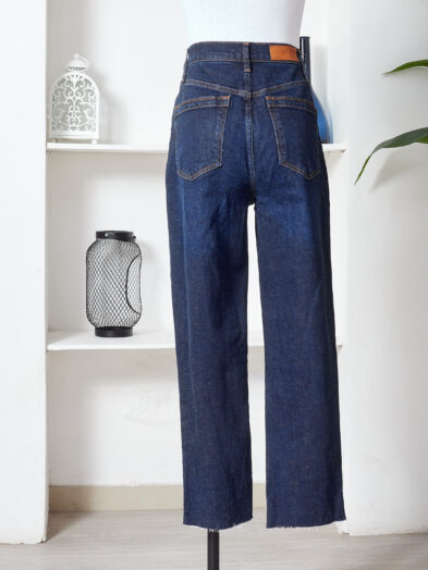 (BARGAIN SHOP) REISS NAVY WASH MOM JEANS