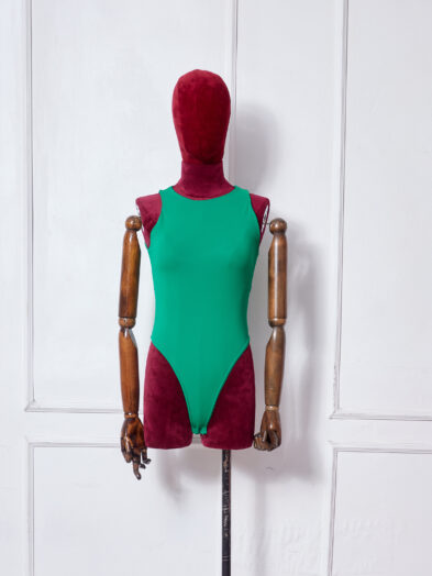 POG GREEN C SLEEVELESS BODYSUIT