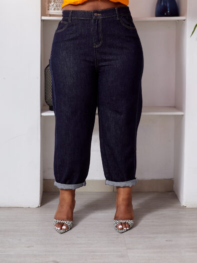 POG MNSUITE INKY NAVY MOM JEANS