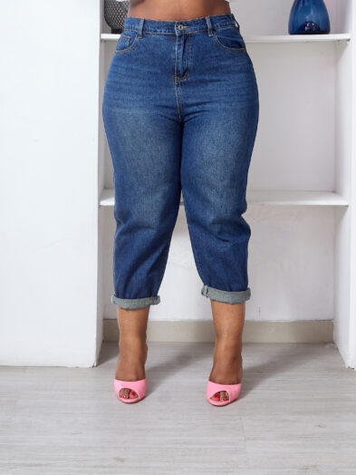 POG NAVY WASH 2052 MOM JEANS