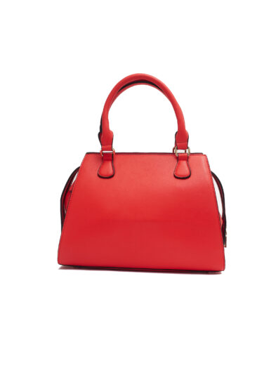 FOCUS BABY RED A5068 STUD DETAIL GRAB HANDLE BAG
