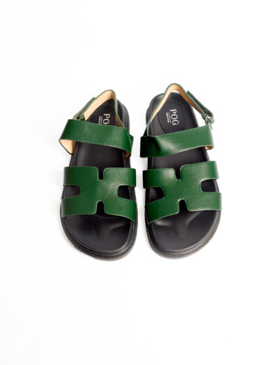 2 FOR 40K POG E566-A5 GREEN YPRE SANDALS