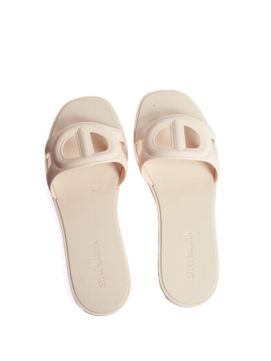 NUDE G RUBBER SLIDES