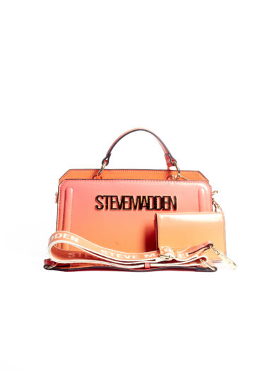 SM ORANGE BOLD LOGO SATCHEL BAG