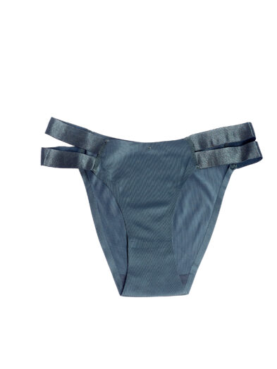 VIMERLEA V2018 TEAL NYLON SPANDEX TWO BANDS THONG PANT