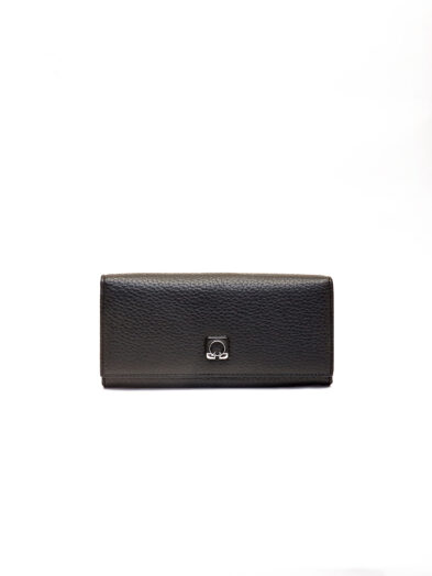 FZ- 1971A BLACK GAMO BUCKLE DETAIL ENVELOPE PURSE