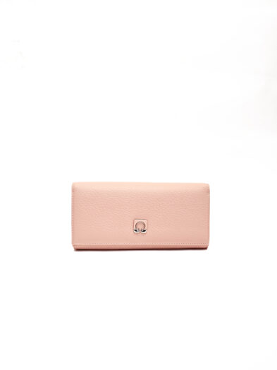 FZ- 1971A PINK GAMO BUCKLE DETAIL ENVELOPE PURSE