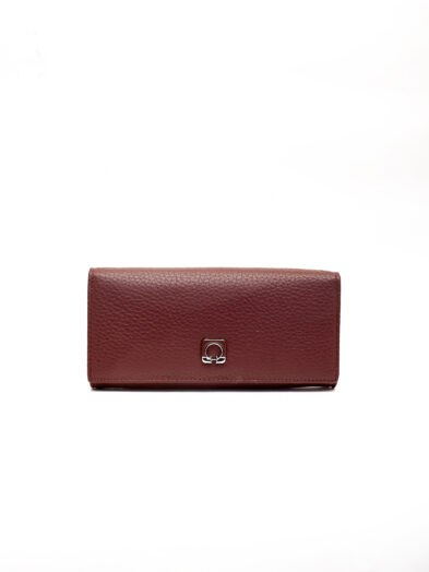 FZ-1971A WINE GAMO BUCKLE DETAIL ENVELOPE PURSE