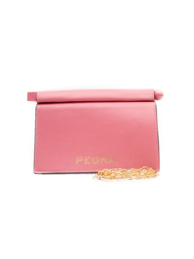 PEDRA MAUVE ROLLED TOP PURSE