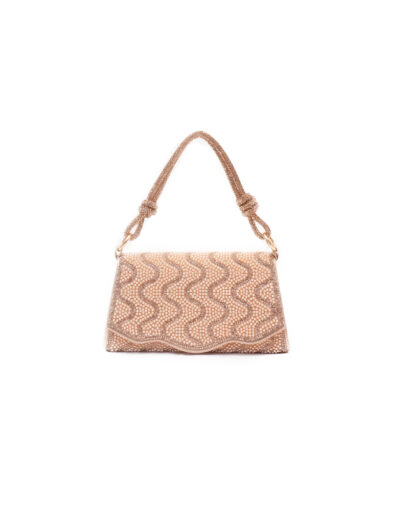 ROSE 403-3 ROSE STONE X PEARL DETAILED PURSE