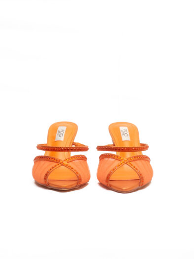 POG A2256-12 ORANGE MESH OLORI MULTIWAY WAY MULES & SLINGBACK SHOES