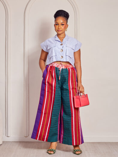 SASHES X HIDES TEAL JAWU MIXED PRINT ASOOKE CULOTTES